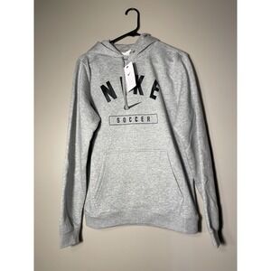 Nike Men's Club Soccer Fleece Hoodie Dark Gray  Size S New